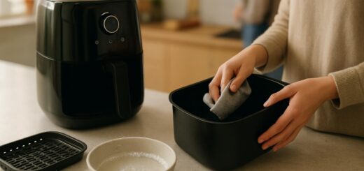 Jak wyczyścić air fryer bez szorowania?