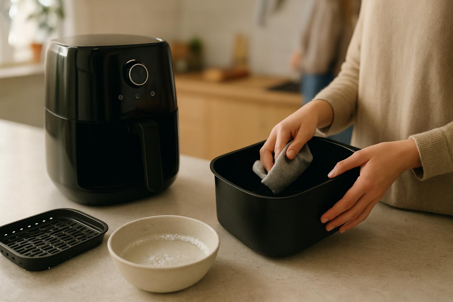 Jak wyczyścić air fryer bez szorowania?
